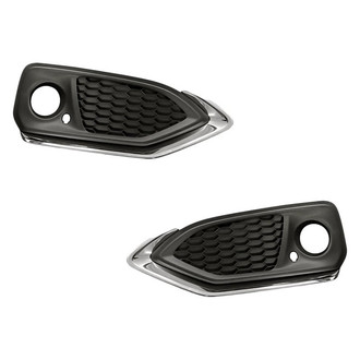 Replacement - Front Driver and Passenger Side Fog Light Bezel Set (Standard Line)