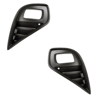 Replacement - Front Driver and Passenger Side Fog Light Bezel Set (CAPA Certified)