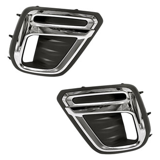 Replacement - Front Driver and Passenger Side Fog Light Bezel Set (Standard Line)