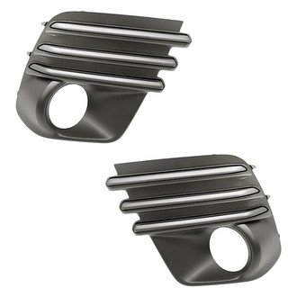 Replacement - Front Driver and Passenger Side Fog Light Bezel Set (Standard Line)
