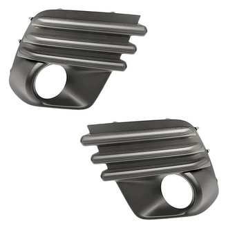 Replacement - Front Driver and Passenger Side Fog Light Bezel Set (Standard Line)