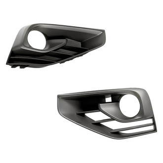 Replacement - Front Driver and Passenger Side Fog Light Bezel Set (Standard Line)