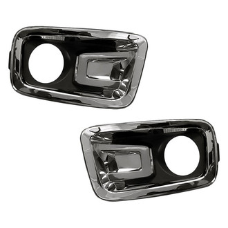 Replacement - Front Driver and Passenger Side Fog Light Bezel Set (Standard Line)