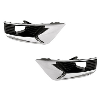 Replacement - Front Driver and Passenger Side Fog Light Bezel Set (Standard Line)