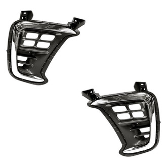 Replacement - Front Driver and Passenger Side Fog Light Bezel Set (Standard Line)