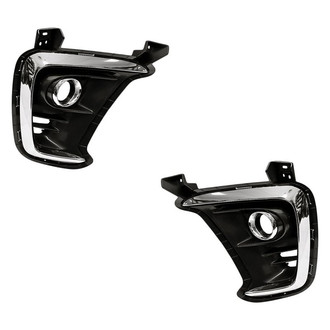 Replacement - Front Driver and Passenger Side Fog Light Bezel Set (Standard Line)