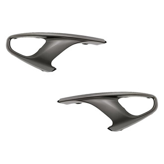 Replacement - Front Outer Driver and Passenger Side Fog Light Trim Set (Standard Line)