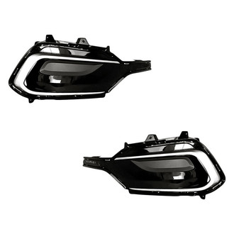 Replacement - Front Driver and Passenger Side Fog Light Bezel Set (Standard Line)