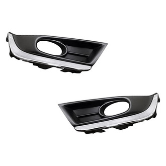 Replacement - Front Driver and Passenger Side Fog Light Bezel Set (Standard Line)