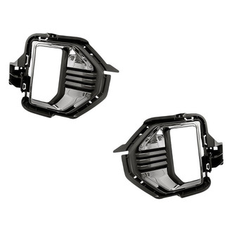 Replacement - Front Driver and Passenger Side Fog Light Bezel Set (Standard Line)