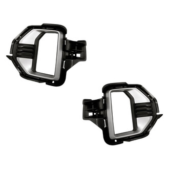 Replacement - Front Driver and Passenger Side Fog Light Bezel Set (Standard Line)