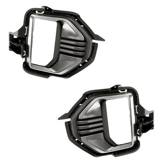Replacement - Front Driver and Passenger Side Fog Light Bezel Set (Standard Line)
