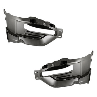 Replacement - Front Driver and Passenger Side Fog Light Bezel Set (CAPA Certified)