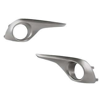 Replacement - Front Driver and Passenger Side Fog Light Bezel Set (Standard Line)