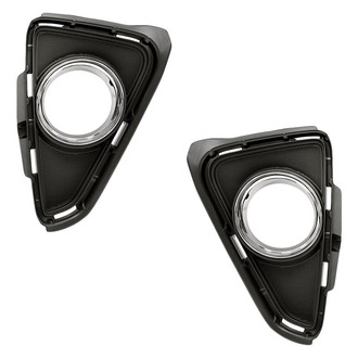 Replacement - Front Driver and Passenger Side Fog Light Bezel Set (Standard Line)