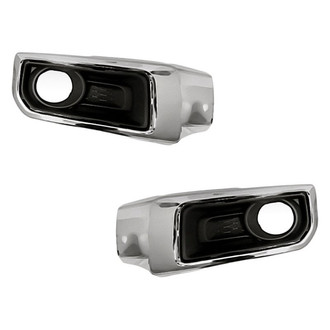 Replacement - Front Driver and Passenger Side Fog Light Bezel Set (CAPA Certified)