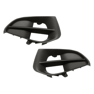 Replacement - Front Driver and Passenger Side Fog Light Cover Set (Standard Line)