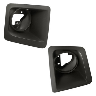 Replacement - Front Driver and Passenger Side Fog Light Bezel Set (CAPA Certified)