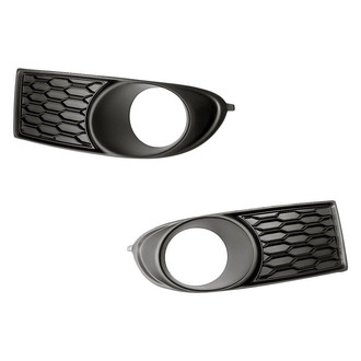 Replacement - Front Driver and Passenger Side Fog Light Bezel Set (Standard Line)