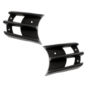 Replacement - Front Driver and Passenger Side Fog Light Cover Set (Standard Line)
