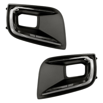 Replacement - Front Driver and Passenger Side Fog Light Bezel Set (Standard Line)