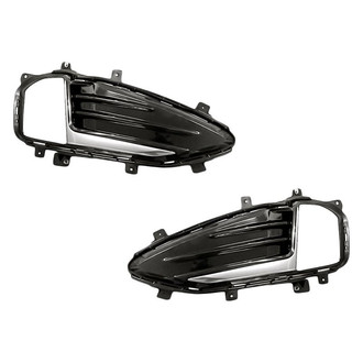 Replacement - Front Driver and Passenger Side Fog Light Cover Set (Standard Line)