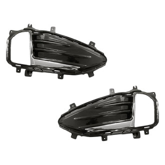 Replacement - Front Driver and Passenger Side Fog Light Cover Set (Standard Line)