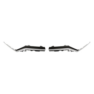 Replacement - Upper Driver and Passenger Side Grille Molding Set (CAPA Certified)