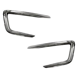 Replacement - Front Outer Driver and Passenger Side Fog Light Bezel Set (Standard Line)