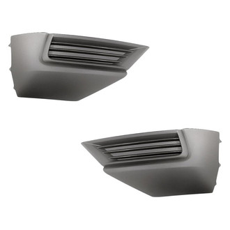 Replacement - Front Driver and Passenger Side Fog Light Cover Set (Standard Line)