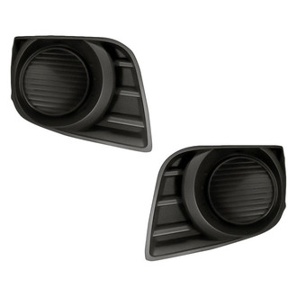 Replacement - Front Driver and Passenger Side Fog Light Cover Set (Standard Line)