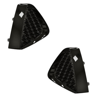 Replacement - Front Driver and Passenger Side Fog Light Cover Set (Standard Line)