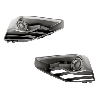 Replacement - Front Driver and Passenger Side Fog Light Cover Set (Standard Line)