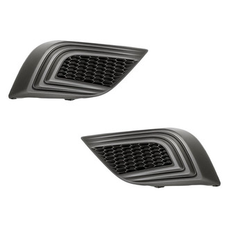 Replacement - Front Driver and Passenger Side Fog Light Cover Set (Standard Line)