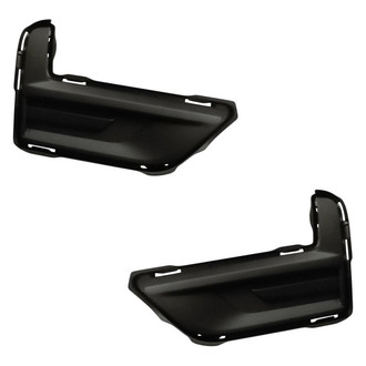 Replacement - Front Driver and Passenger Side Fog Light Cover Set (Standard Line)