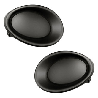 Replacement - Front Driver and Passenger Side Fog Light Cover Set (Standard Line)
