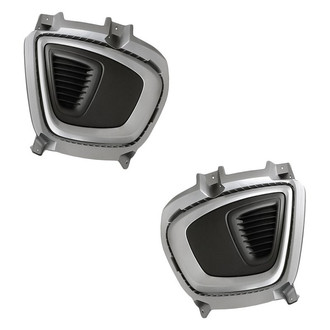 Replacement - Front Driver and Passenger Side Fog Light Cover Set (Standard Line)