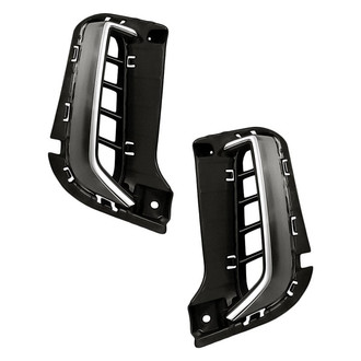 Replacement - Front Driver and Passenger Side Fog Light Cover Set (Standard Line)