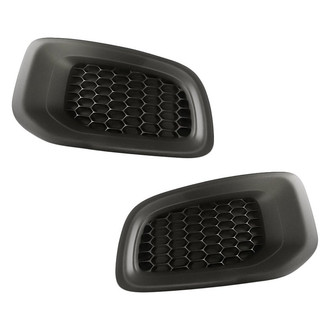 Replacement - Front Driver and Passenger Side Fog Light Cover Set (Standard Line)
