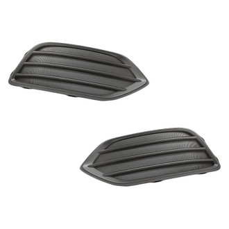 Replacement - Front Driver and Passenger Side Fog Light Cover Set (Standard Line)