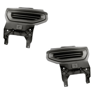 Replacement - Front Driver and Passenger Side Fog Light Cover Set (Standard Line)
