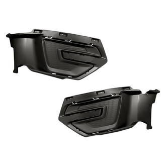 Replacement - Front Driver and Passenger Side Fog Light Cover Set (Standard Line)