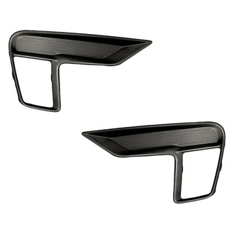 Replacement - Front Driver and Passenger Side Fog Light Cover Set (Standard Line)