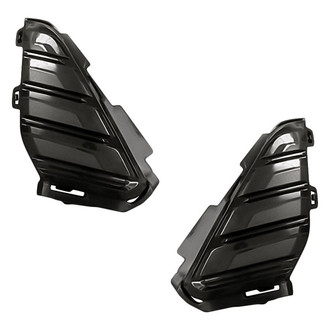 Replacement - Front Driver and Passenger Side Fog Light Cover Set (Standard Line)
