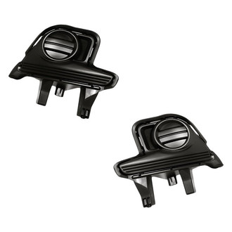 Replacement - Front Driver and Passenger Side Fog Light Cover Set (Standard Line)
