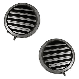 Replacement - Front Driver and Passenger Side Fog Light Cover Set (Standard Line)