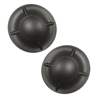 Replacement - Front Driver and Passenger Side Fog Light Cover Set (Standard Line)