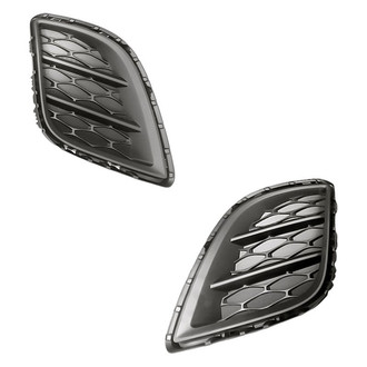 Replacement - Front Driver and Passenger Side Fog Light Cover Set (Standard Line)