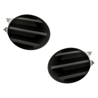 Replacement - Front Driver and Passenger Side Fog Light Cover Set (Standard Line)