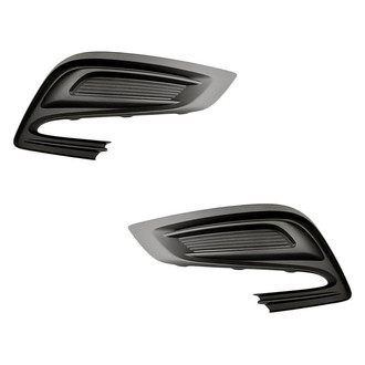 Replacement - Front Driver and Passenger Side Fog Light Cover Set (Standard Line)